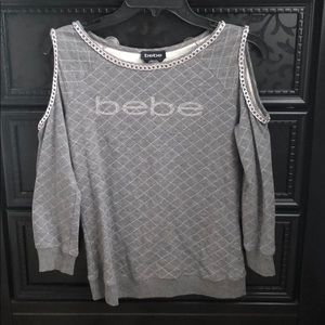 BEBE cutoff sweater size XS